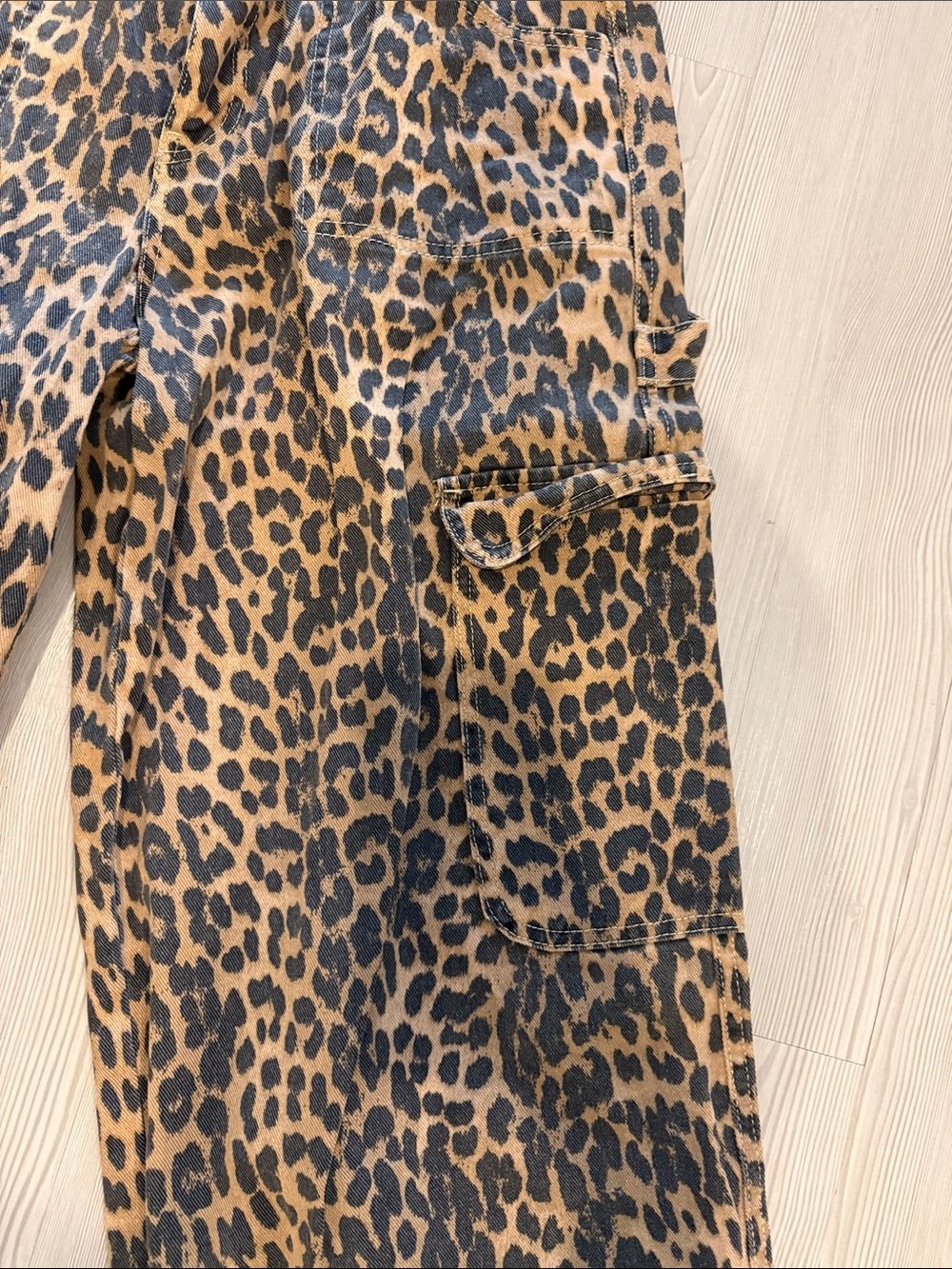 Damson Madder Leopard Print Cargo Pants - Brown - Picture 3 of 8